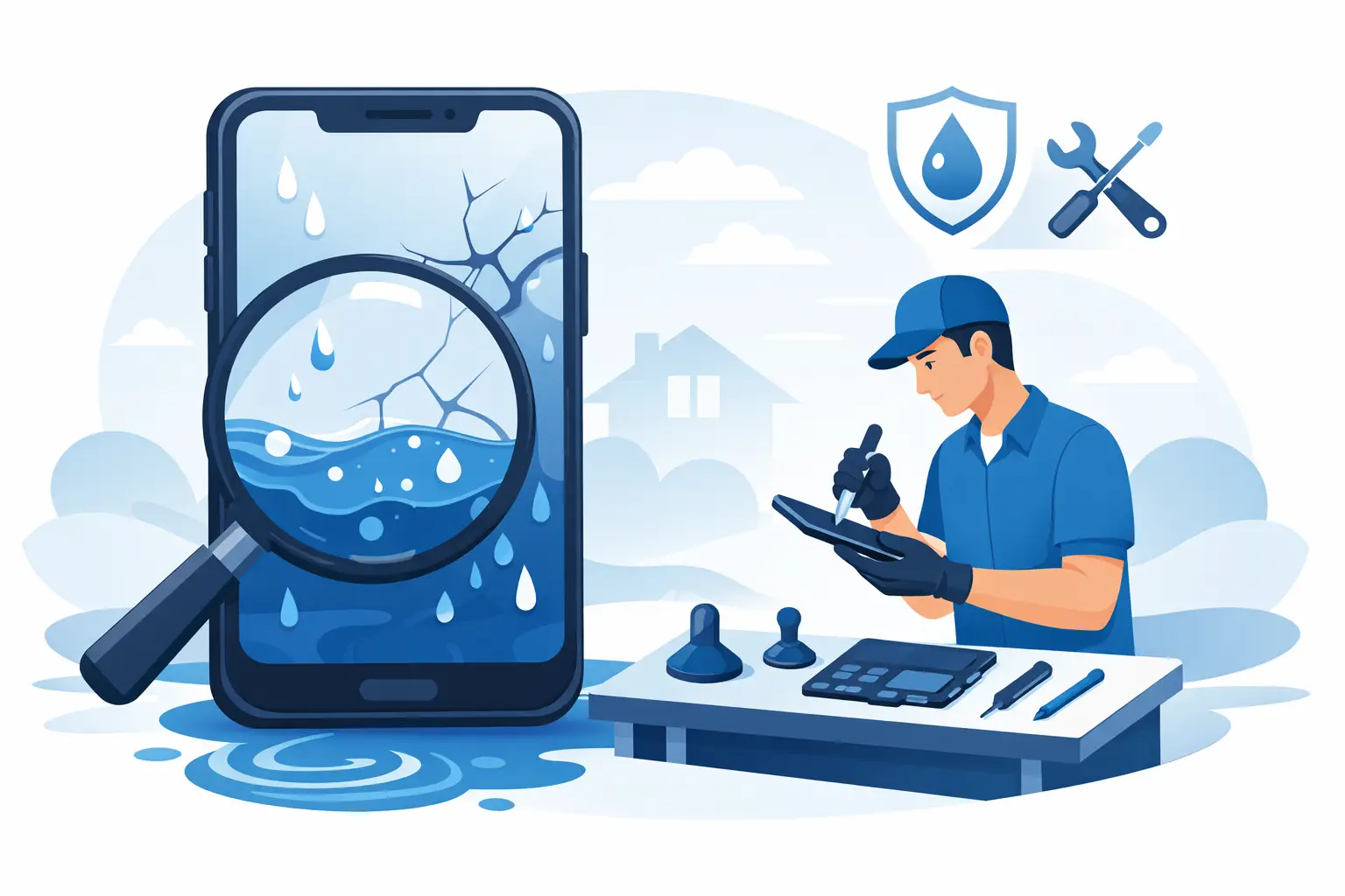 How to Repair Water Damage Screen Problems