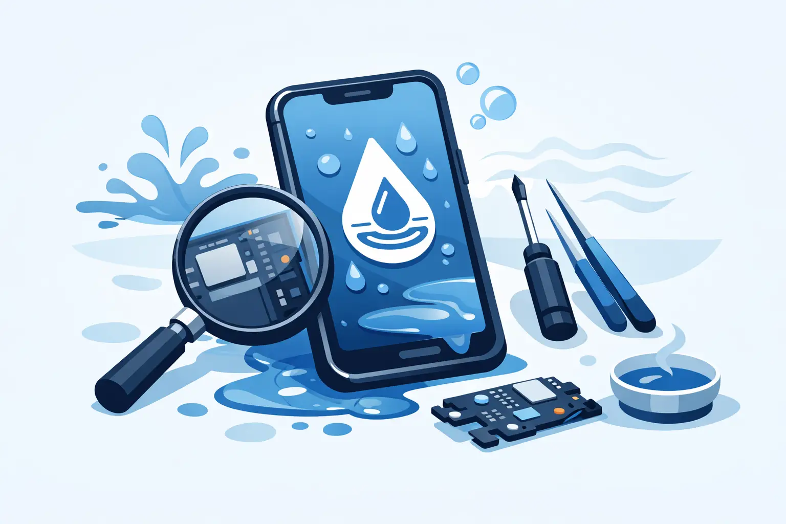 What Is Water Damage Repair for Phones?