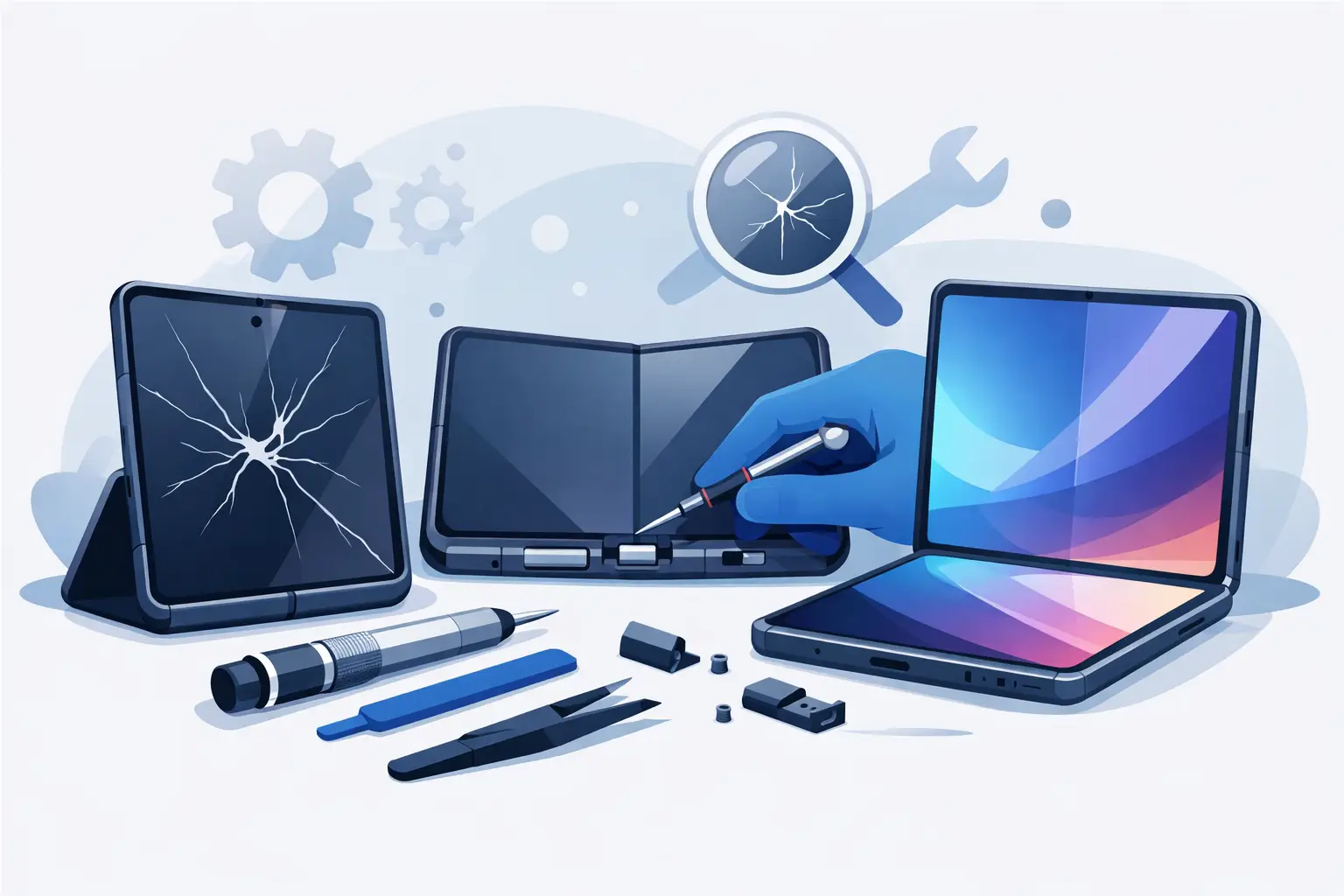 Samsung Fold Repair for Screen and Hinge Faults